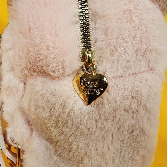 Care Bears Skinny Dip Pale Pink Plush Furry Cosplay Mini Backpack Coin Bag Set main image 13
